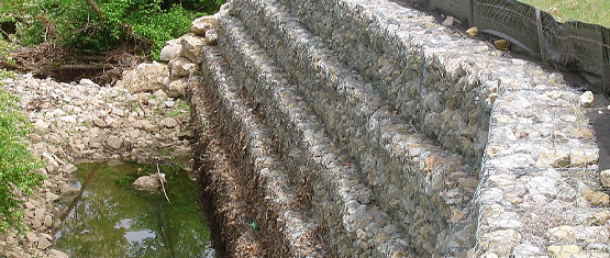 residential gabion wall