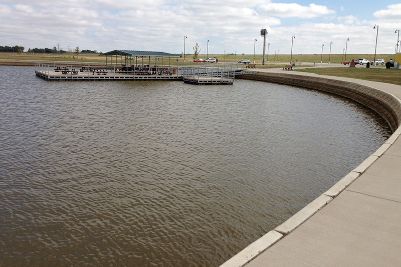 fishing pond sea walls