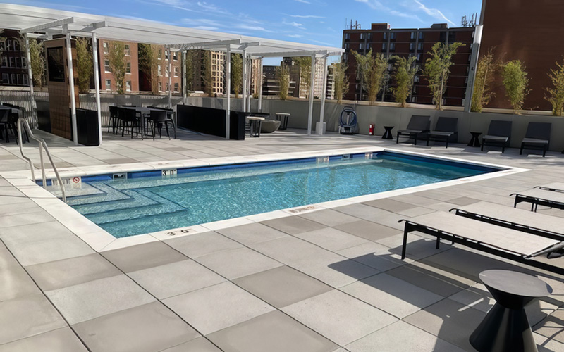 residential pool deck