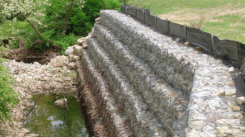 residential gabion walls