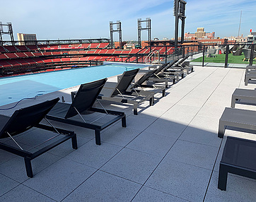 Rooftop pool deck at One Cardinal Way